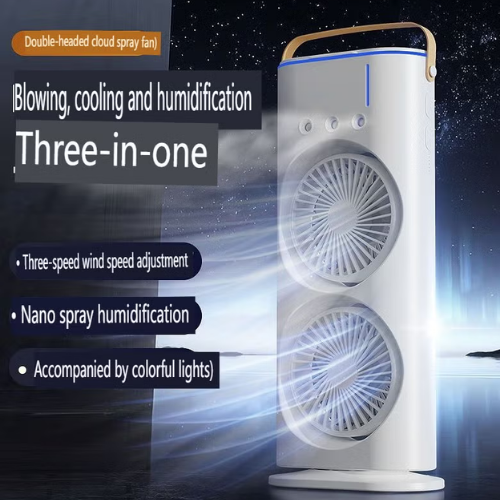 Three Speed Cooling Fan with RGB Color Lights