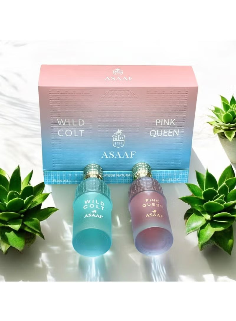 Asaaf Wild Colt & Pink Queen Luxury Perfume Combo Set